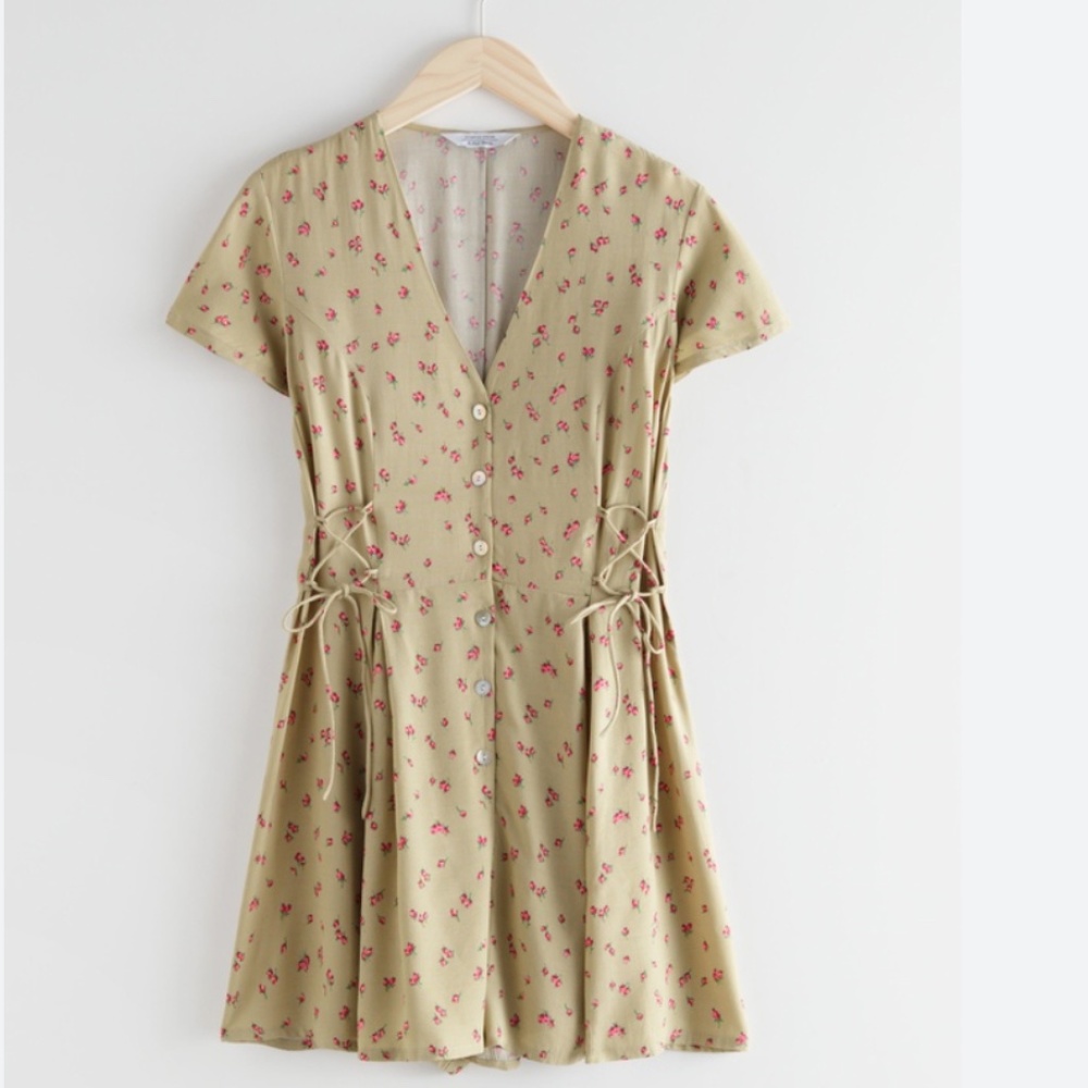 & Other Stories Criss-Cross Strap Romper